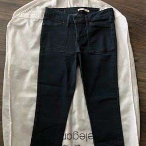 Levi's 711 Skinny Denim Dark Navy Jeans Size 27